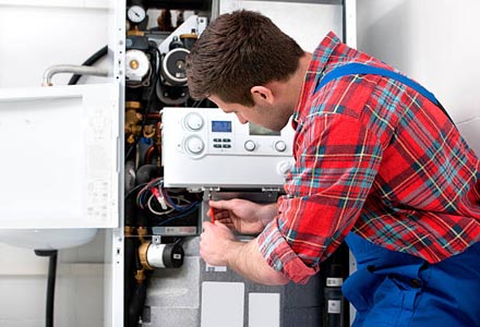 fixing gas boiler